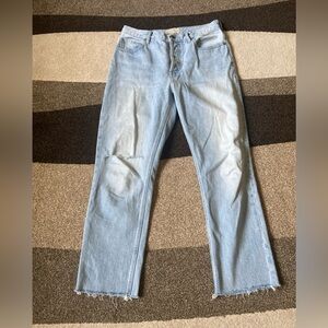 Everlane  Jeans Raw Hem Distressed Women’s Size 27R Blue Jeans Denim